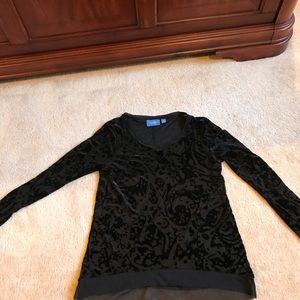 Black dressy Vera Wang shirt